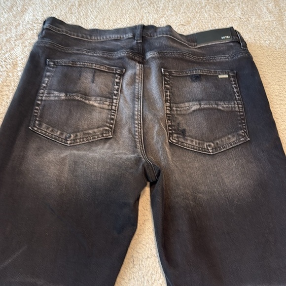 AMIRI Black Distressed Skinny Jeans Sz 38x35
amiri cashew flower kilim mx1 jeans - Picture 6 of 11